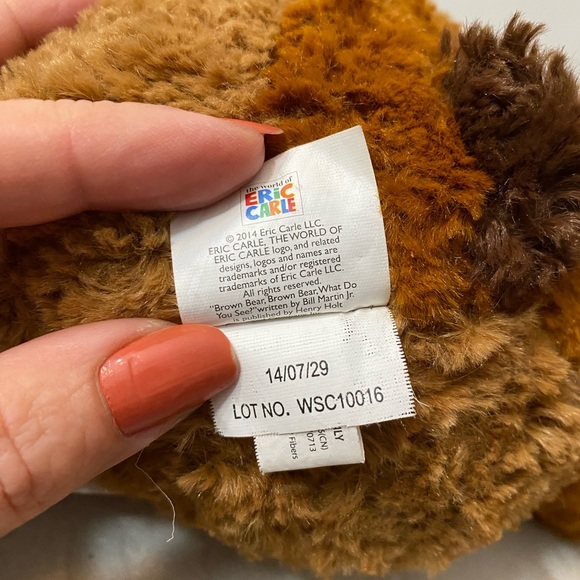 Zoobies Brown Bear Plush 11" With Cloth Book Eric Carle Stuffed Animal Toy - Picture 10 of 15